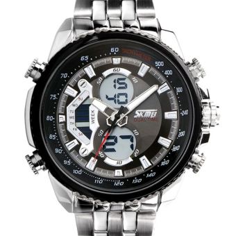 SKMEI Casio Men Sport LED Watch Water Resistant 50m - AD0993 - Hitam  