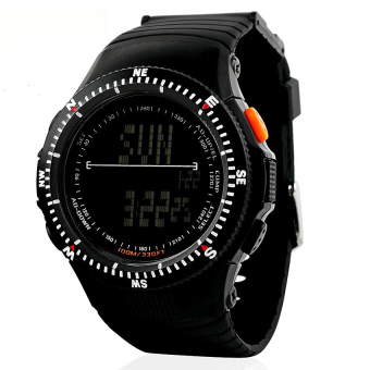 SKMEI Men 50m Waterproof Sports Watches LED Digital EL Light Military Outdoor Casual Quartz Wristwatches (Black) - Intl  