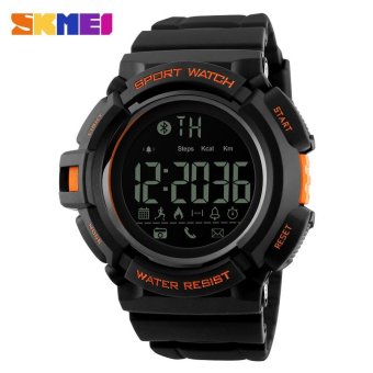 SKMEI Watch 1245 Bluetooth Smart Watch Men Sports Watches Pedometer Calories Chronograph Fashion 50M Waterproof Digital Wristwatches - intl  