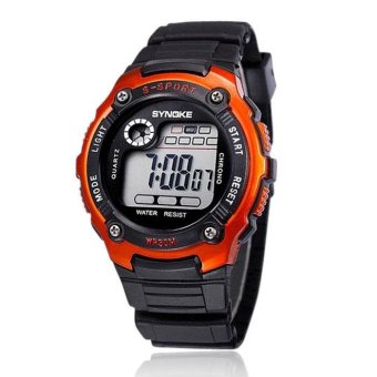 Sports Boy Digital LED Quartz Alarm Date Wrist Watch Waterproof OG - intl  