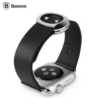 Strap Apple Watch Baseus Mingshi Series Real Leather Band 38mm Series 1 & 2 - Black  