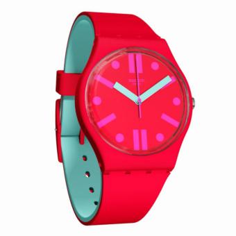 Swatch - Jam Tangan Wanita - Merah-Merah - Rubber Merah - GR170  