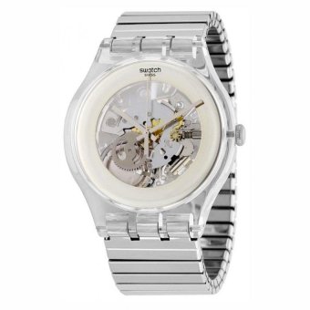 Swatch SWT SUOK 105FB CLEARED UP - Stainless Steel Strap - Silver  