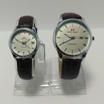 Swiss Army - Jam Tangan Couple - Original - Strap Kulit - SA-151515  