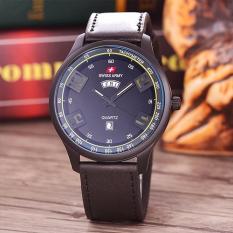RNY KRT 11098A BB Black Rose Dial Black Rubber Band Swiss Army Jam .