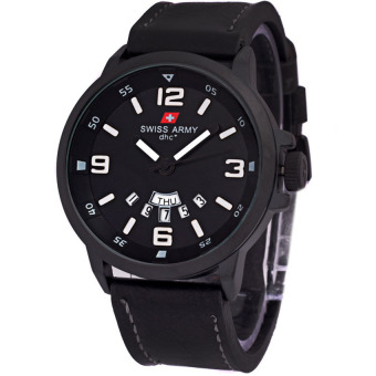 swiss army jam tangan pria hitam kulit sa 1128 swiss army jam tangan pria hitam kulit sa 1128