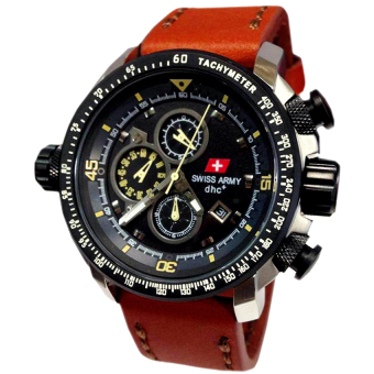 Swiss Army Jam Tangan Pria - Leather Strap - SA 4445 BL  