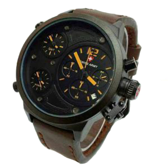 swiss army jam tangan pria time leather swiss army jam tangan pria time leather