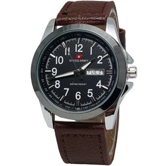 Swiss Army - Jam Tangan Wanita - Cokelat - Stainless Steel SA 3096 L  