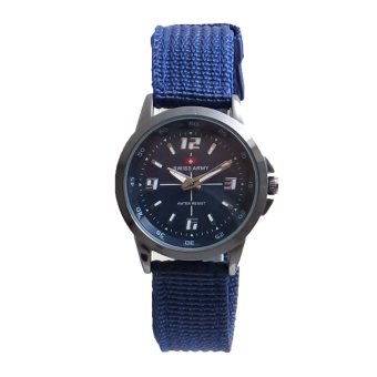 Swiss Army - Jam Tangan Wanita - TW 1828 L - Biru - Tali Kanvas  