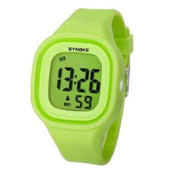 SYNOKE Fashion LED Digital Watch Sport Women Watch Top Brand Luxury Wrist Watches Female Clock(Green) - intl  