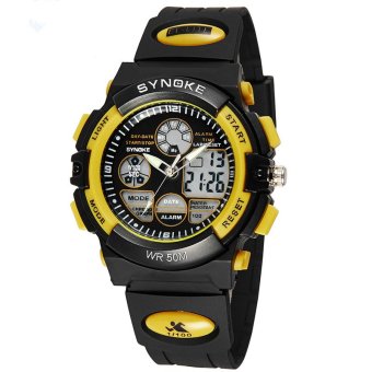 Synoke LED Luminous Display Sports Digital Watch ss99266_Yellow  
