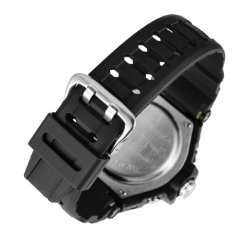SYNOKE PU Wristband Watch Sports Watch 67876 (Black and Green) - intl  