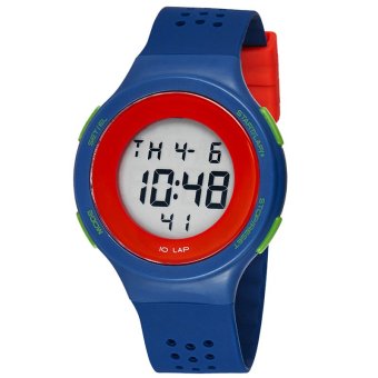 SYNOKE Superthin Design Multi-Functions Swimming Waterproof Digital Sport Wrist Watch ss67866_Blue  