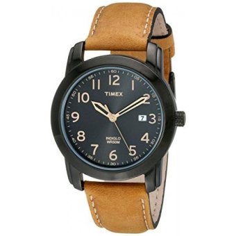 Timex Mens T2P133 Highland Street Tan Leather Strap Watch - intl  