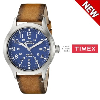 Timex TW4B01800 Mens Expedition Analog Elevated Tan Leather Strap Watch - intl  