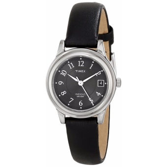 Timex Women's T29291 Elevated Classics Dress Black Leather Strap Watch - intl  