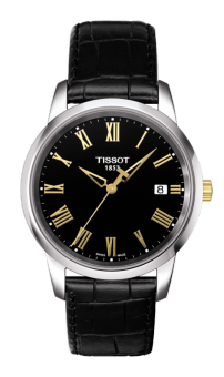 TISSOT Classic Dream Gent Jam Tangan Pria T0334102605301 - Leather - Black  