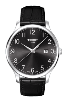 TISSOT Tradition Gent Jam Tangan Pria T0636101605800 - Leather - Black  