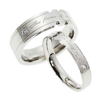Titanium Cincin Frame Silver Ring Lazada Indonesia titanium cincin frame silver ring lazada indonesia