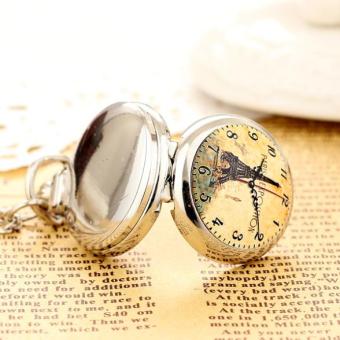 tongzhi Reloj De Bolsillo ladies Pocket Watches Small Pocket Clock Tower Pendant Watch Wholesale - intl  