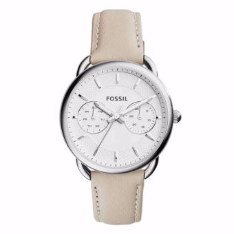 Triple 8 Collection - Fossil ES3806 Taylor Leather - Jam tangan Wanita Silver  
