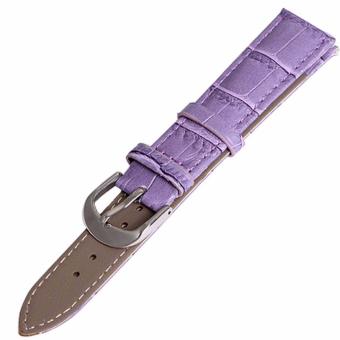 Twinklenorth 12mm Purple Genuine Leather Watch Strap Band - intl  