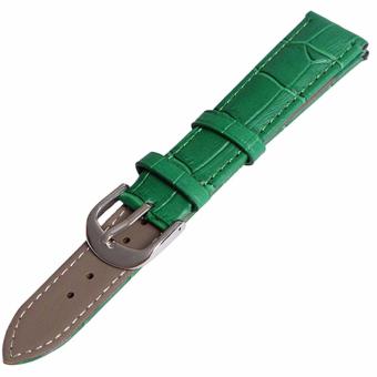Twinklenorth 18mm Green Genuine Leather Watch Strap Band - intl  