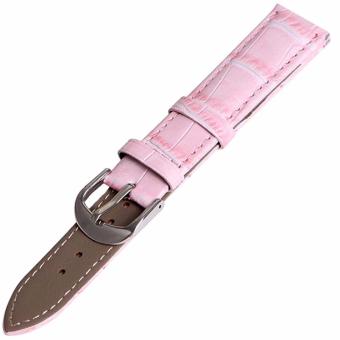 Twinklenorth 18mm Pink Genuine Leather Watch Strap Band - intl  
