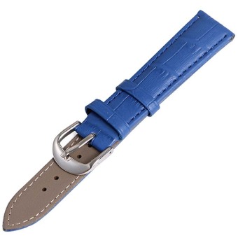 Twinklenorth 24mm Blue Genuine Leather Watch Strap Band  