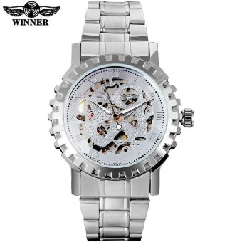 TWINNER fashion casual brand men mechanical watches stainless steel band luxury gold skeleton man wristwatches relogio masculino - intl  