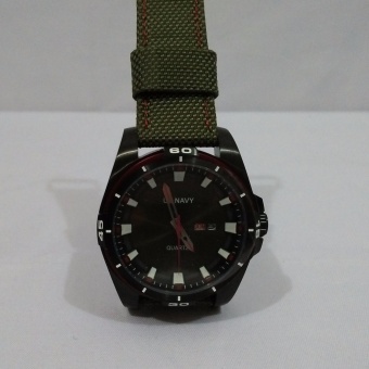 Us Navy jam tangan Prima F6083G - Olive Green  