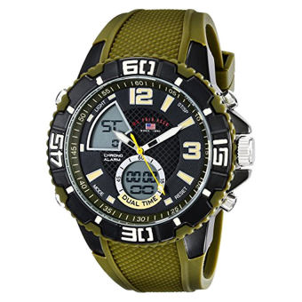 U.S. Polo Assn. Sport Men's US9481 Analog-Digital Display Analog Quartz Green Watch - intl  