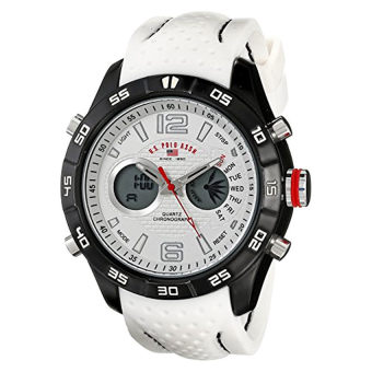 U.S. Polo Assn. Sport Men's US9489 Analog-Digital Display Analog Quartz White Watch - intl  