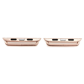 Vanker Brand New Hot 42mm Stainless Steel Band Strap Adapter Connector for Apple Watch (Rose Gold)  