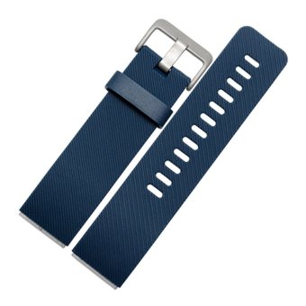 Vanker Silicon Twill Diagonal Bracelet Watch Band Replacement Strap For Fitbit Blaze (Blue)  