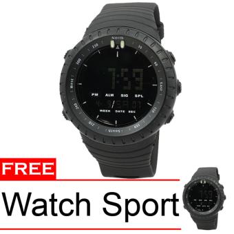 Watch Sport OutDoor Core All Black +Free Watch Sport - Black  
