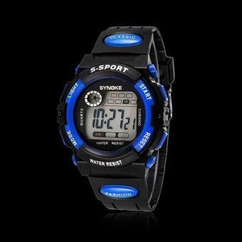 Waterproof Cool Mens Boy's LED Quartz Alarm Date Sports Wrist Watch C - intl  