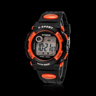 Waterproof Cool Mens Boy"s LED Quartz Alarm Date Sports Wrist Watch D - intl  