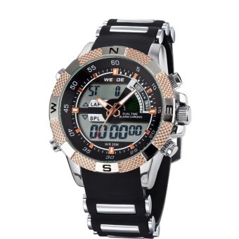 WEIDE Men Sports Digital Watch 3ATM Waterproof Multifunction Quartz LED Backlight Watches - intl  