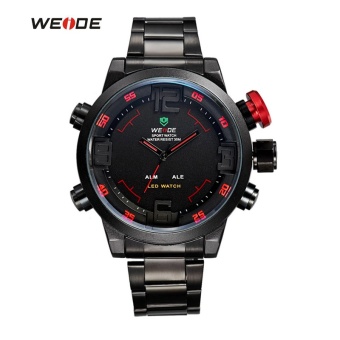 WEIDE Multifunction Waterproof LED Casual Watch Sports Men Wristwatches 2309 - intl  