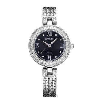 Weiqin Waterproof Crystal Rhinestone Luxury Brand Fashion Rose Gold Watch 2619 intl  