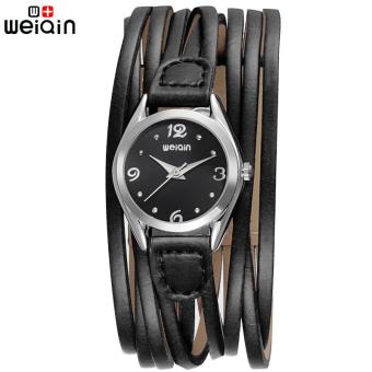 WEIQIN Women Casual Wristwatches Leather Band Quartz Watch - intl  