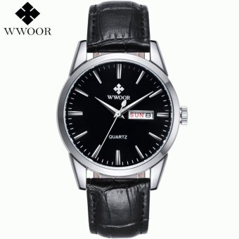 Wholesale WWOOR Top Brand Luxury Men Watches Men's Quartz Hour Date Clock 8801 - intl  