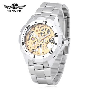 Winner 1082 Male Auto Mechanical Watch Visible Dial Luminous Men Wristwatch - intl  