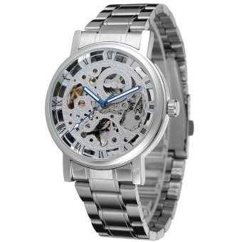 Winner Men's Stainless Steel Skeleton Wrist Watch WRG8028M4S3  