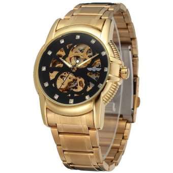 Winner Men's Stainless Steel Skeleton Wrist Watch WRG8072M4G3  