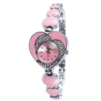 YaQin Women Fashion Casual Watches Steel Strip Pink 334303 - intl  