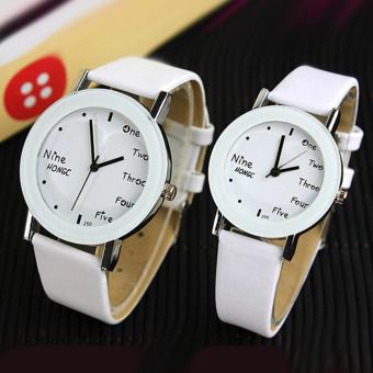 YAZOLE Lovers Quartz Watch Women Men Brand Famous Wrist Watch Female Male Clock Ladies Watches for Woman Man 1 Pair=2 Pieces - intl  