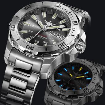 YELANG V5.1 KELPY mens Diving 300m Waterproof T100 Tritium Dual Calender Automatic Mechanical Wrist watch with ETA 2836 Movement - intl  